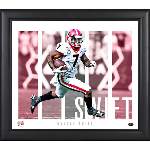 D'Andre Swift Georgia Bulldogs Framed 15'' x 17'' Player Panel Collage