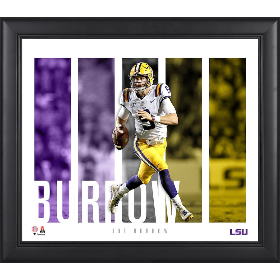 Joe Burrow LSU Tigers Framed 15'' x 17'' Player Panel Collage