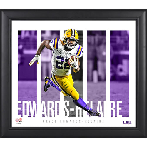 Clyde Edwards-Helaire LSU Tigers Framed 15'' x 17'' Player Panel Collage