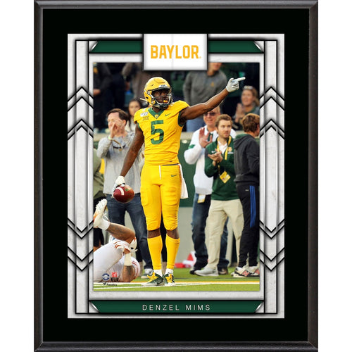 Denzel Mims Baylor Bears 10.5'' x 13'' Sublimated Player Plaque