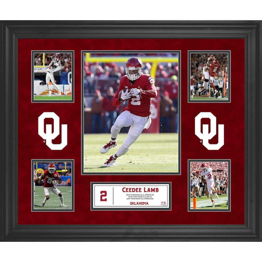 CeeDee Lamb Oklahoma Sooners Framed 5-Photo Collage