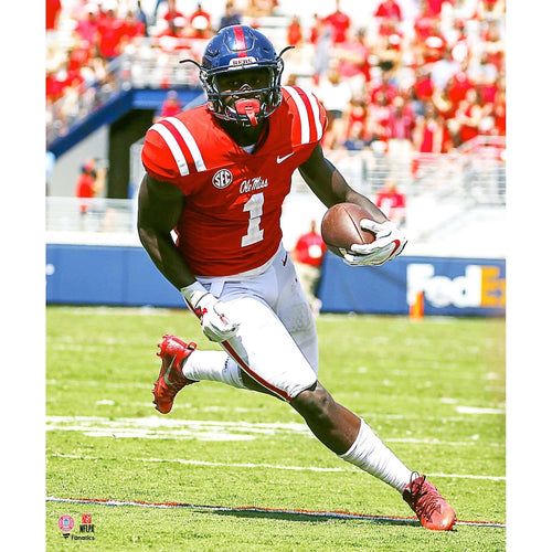 AJ Brown Ole Miss Rebels Unsigned Running Photograph