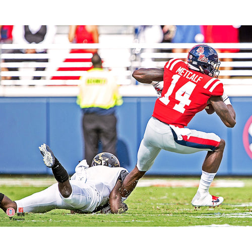 DK Metcalf Ole Miss Rebels Unsigned Running Photograph