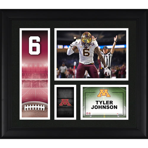 Tyler Johnson Minnesota Golden Gophers Framed 15'' x 17'' Player Core Collage