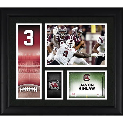 Javon Kinlaw South Carolina Gamecocks Framed 15'' x 17'' Player Core Collage