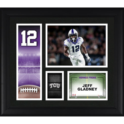 Jeff Gladney TCU Horned Frogs Framed 15'' x 17'' Player Core Collage