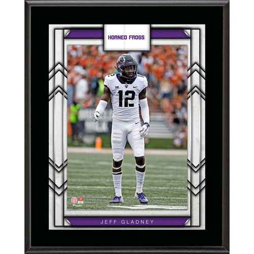 Jeff Gladney TCU Horned Frogs 10.5'' x 13'' Sublimated Player Plaque