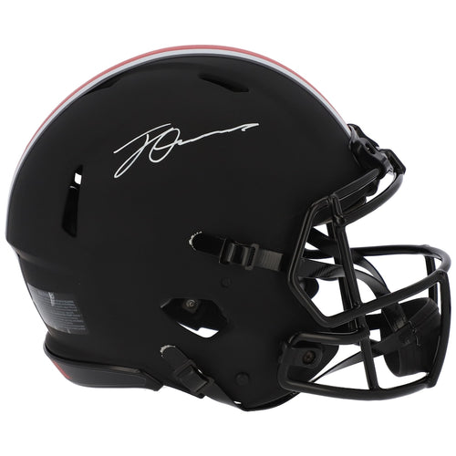 Jeff Okudah Ohio State Buckeyes Autographed Riddell Eclipse Speed Authentic Helmet