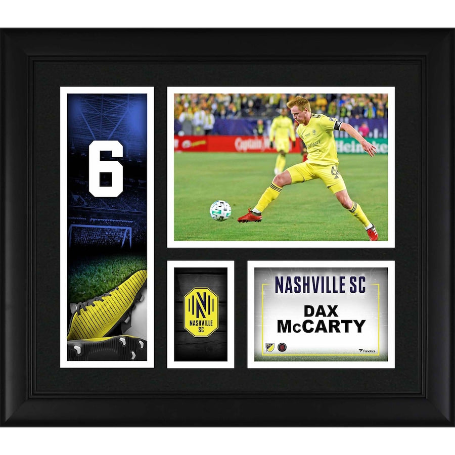 Dax McCarty Nashville SC Framed 15'' x 17'' Player Core Collage