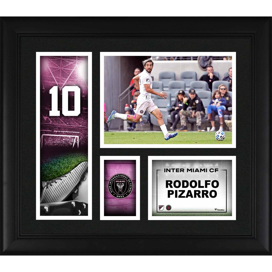 Rodolfo Pizarro Inter Miami CF Framed 15'' x 17'' Player Core Collage