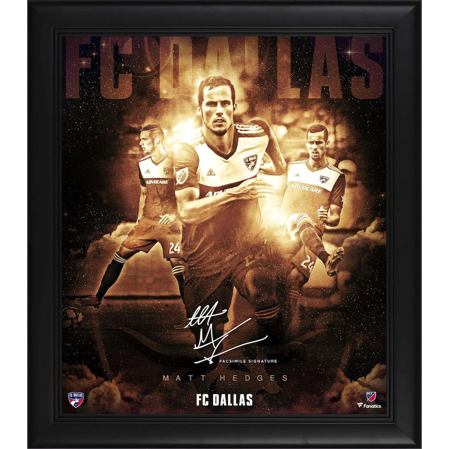 Matt Hedges FC Dallas Framed 15'' x 17'' Stars of the Game Collage - Facsimile Signature