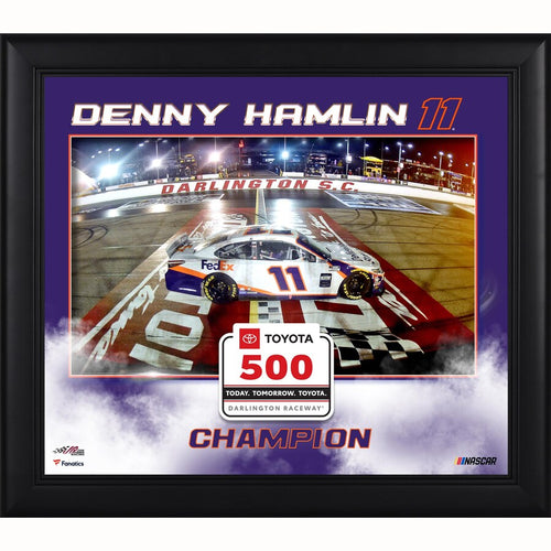 Denny Hamlin Framed 15'' x 17'' 2020 Toyota 500 Champion Collage