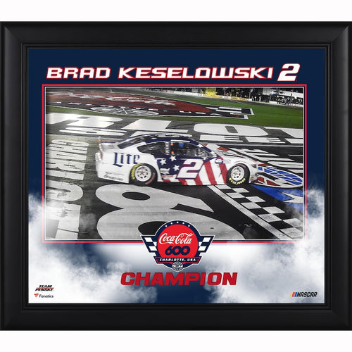 Brad Keselowski Framed 15'' x 17'' 2020 Coca-Cola 600 Champion Collage