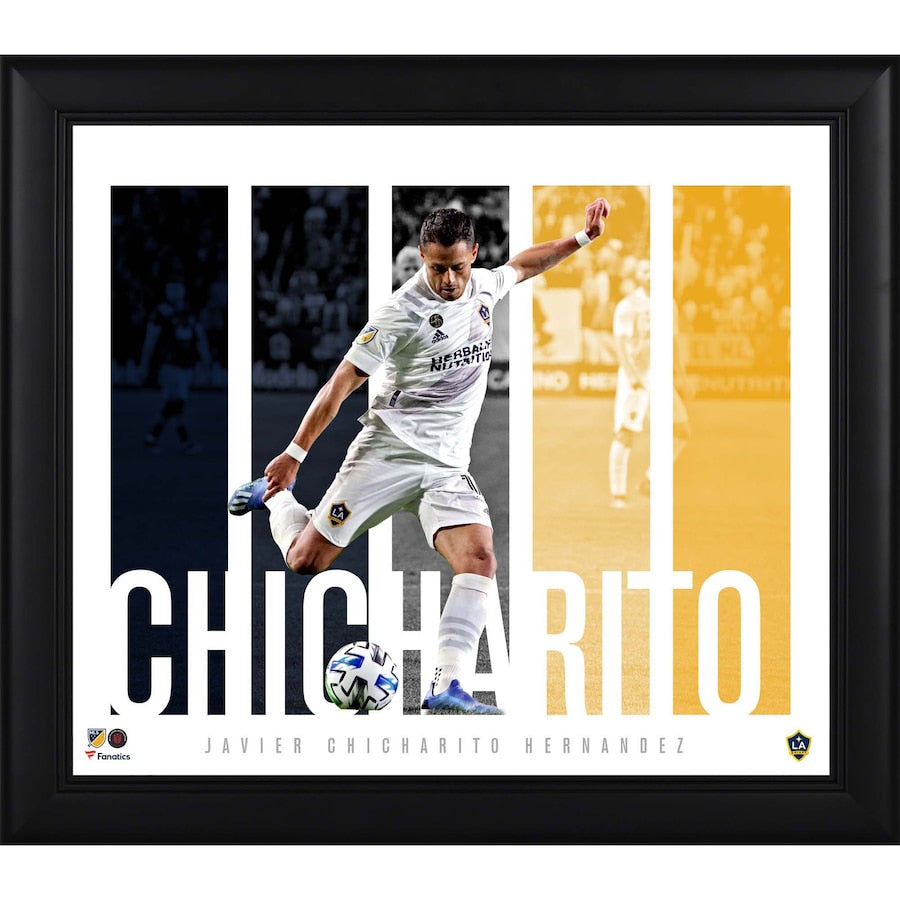 Javier Chicharito Hernandez LA Galaxy Framed 15'' x 17'' Player Panel Collage