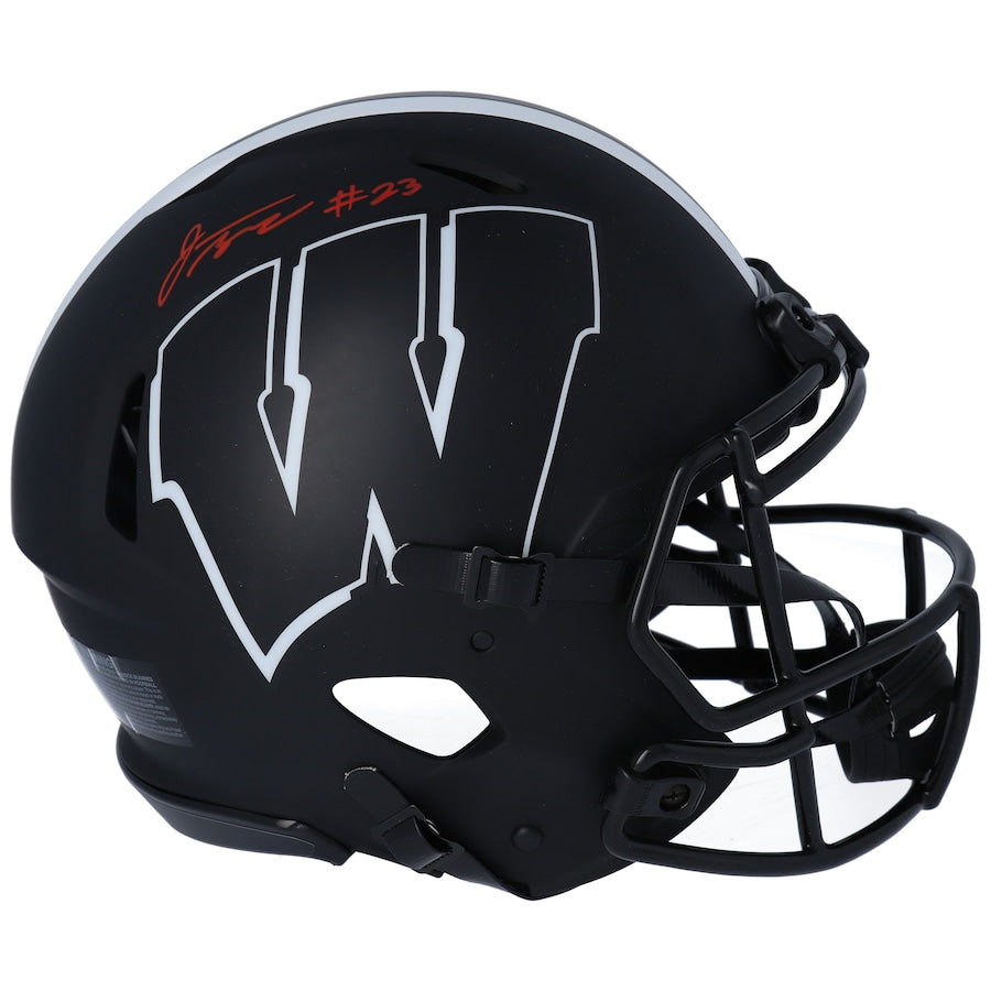 Jonathan Taylor Wisconsin Badgers Autographed Riddell Eclipse Alternate Speed Authentic Helmet
