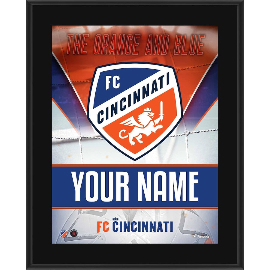 FC Cincinnati 10.5'' x 13'' Personalized Sublimated Team Logo Plaque