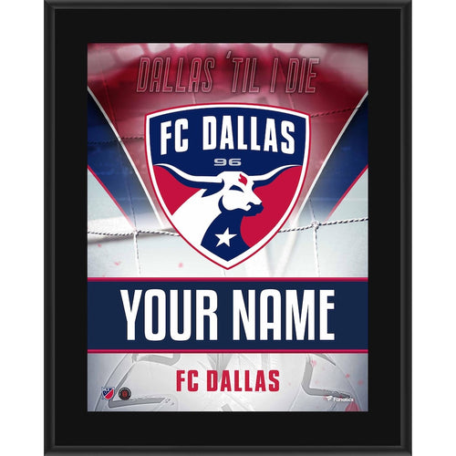 FC Dallas 10.5'' x 13'' Personalized Sublimated Team Logo Plaque