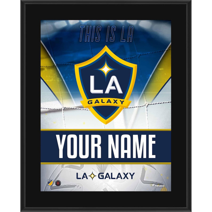 LA Galaxy 10.5'' x 13'' Personalized Sublimated Team Logo Plaque