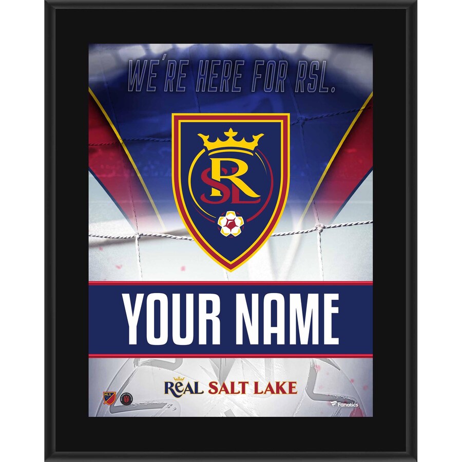 Real Salt Lake 10.5'' x 13'' Personalized Sublimated Team Logo Plaque