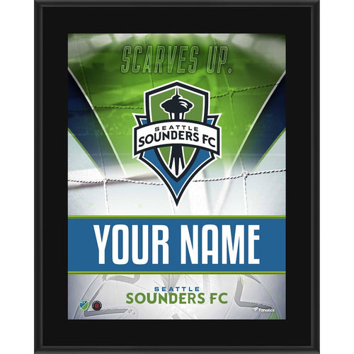 Seattle Sounders FC 10.5'' x 13'' Personalized Sublimated Team Logo Plaque