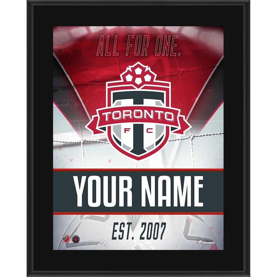 Toronto FC 10.5'' x 13'' Personalized Sublimated Team Logo Plaque
