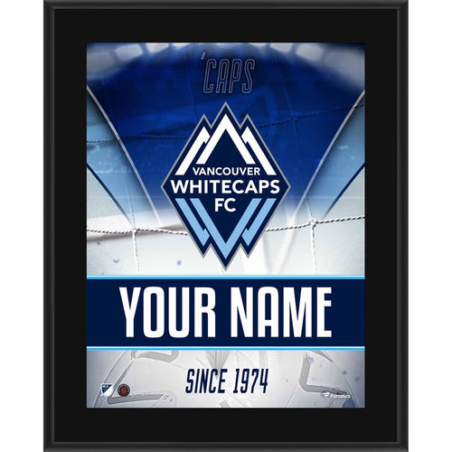 Vancouver Whitecaps FC 10.5'' x 13'' Personalized Sublimated Team Logo Plaque