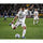 Javier Chicharito Hernandez LA Galaxy Unsigned White Jersey Kicking Photograph