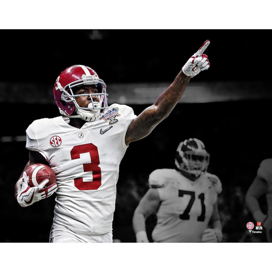 Calvin Ridley Alabama Crimson Tide Unsigned Celebration Spotlight Photograph