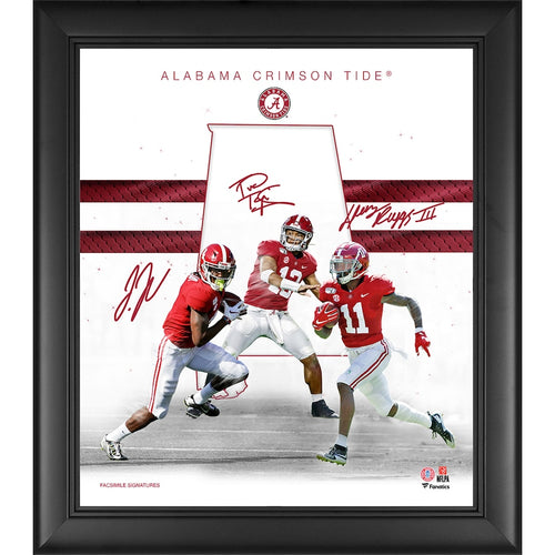 Alabama Crimson Tide Framed 15'' x 17'' 2020 Class Franchise Foundations Collage