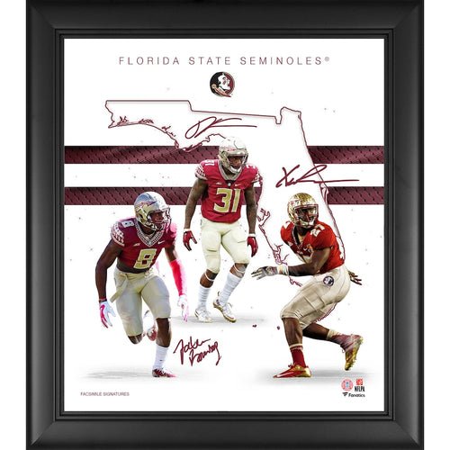 Florida State Seminoles Framed 15'' x 17'' Defensive Backs Franchise Foundations Collage