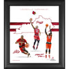 Louisville Cardinals Framed 15'' x 17'' Basketball Franchise Foundations Collage