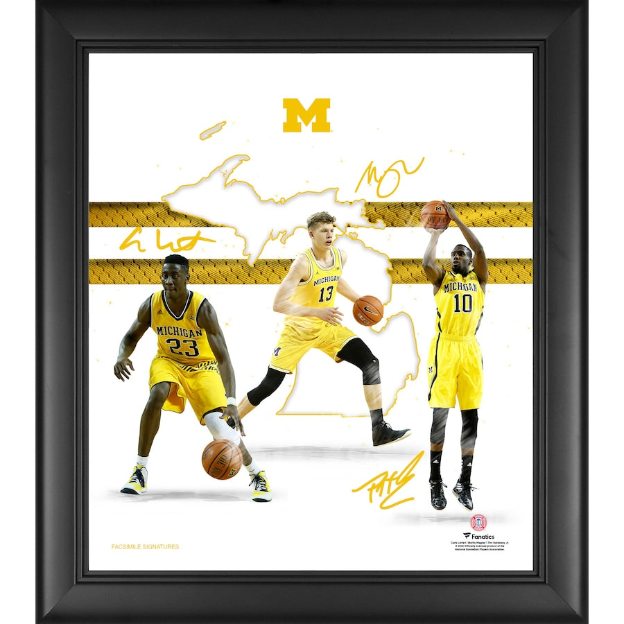 Michigan Wolverines Framed 15'' x 17'' Franchise Foundations Collage