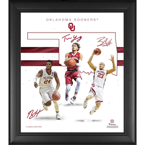Oklahoma Sooners Framed 15'' x 17'' Basketball Franchise Foundations Collage