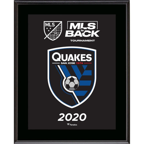 San Jose Earthquakes Unsigned 10.5'' x 13'' 2020 MLS is Back Tournament Sublimated Plaque