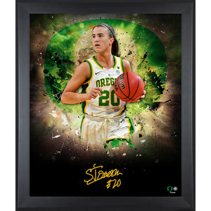 Sabrina Ionescu Oregon Ducks Framed Autographed 20'' x 24'' In Focus Photograph