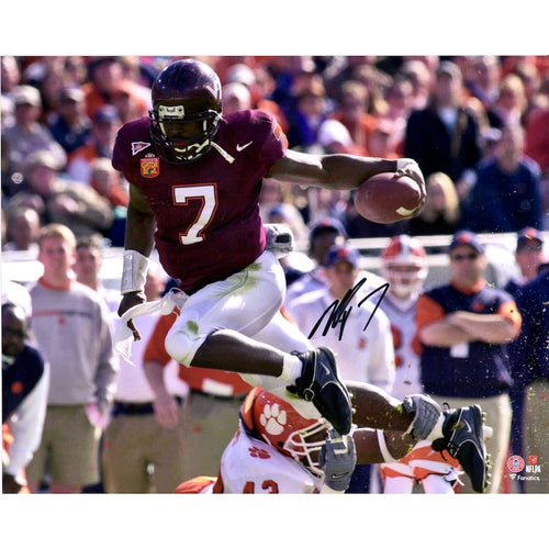 Michael Vick Virginia Tech Hokies Autographed 16'' x 20'' Hurdle Photograph