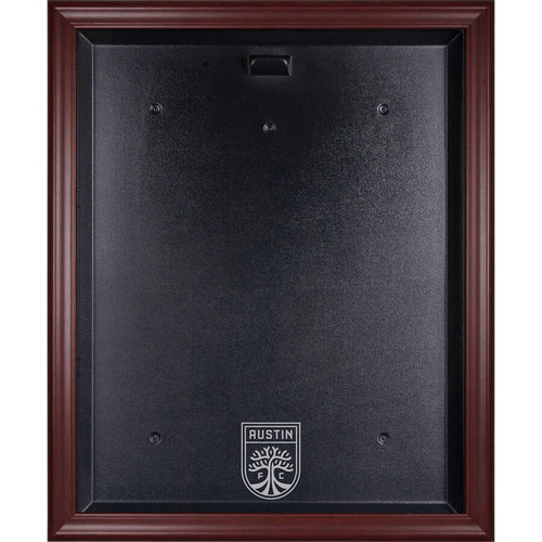 Austin FC Mahogany Framed Team Logo Jersey Display Case