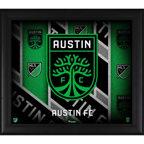 Austin FC Framed 15'' x 17'' Team Threads Collage