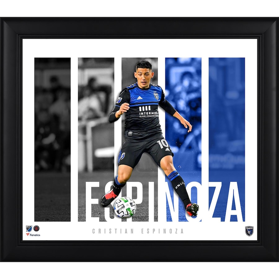 Cristian Espinoza San Jose Earthquakes Framed 15'' x 17'' Player Panel Collage