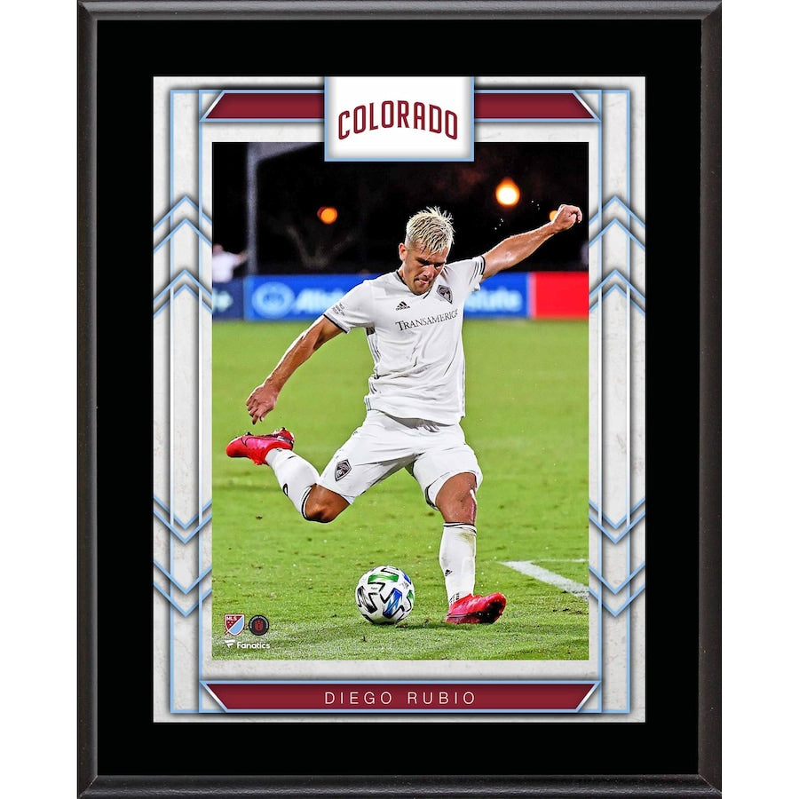 Diego Rubio Colorado Rapids 10.5'' x 13'' Sublimated Player Plaque