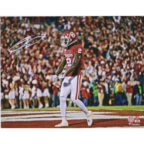 CeeDee Lamb Oklahoma Sooners Autographed 11'' x 14'' TD Flex Photograph