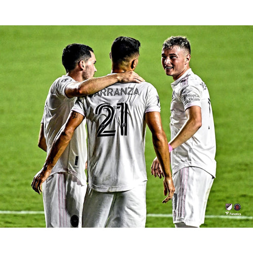 Julian Carranza Inter Miami CF Unsigned Goal Celebration for the First Win in Club History Photograph