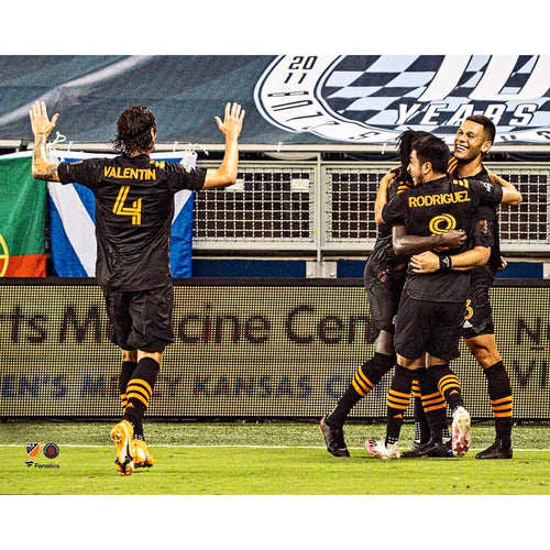 Christian Ramirez Houston Dynamo Unsigned Goal Celebration in Win vs. Sporting Kansas City Photograph