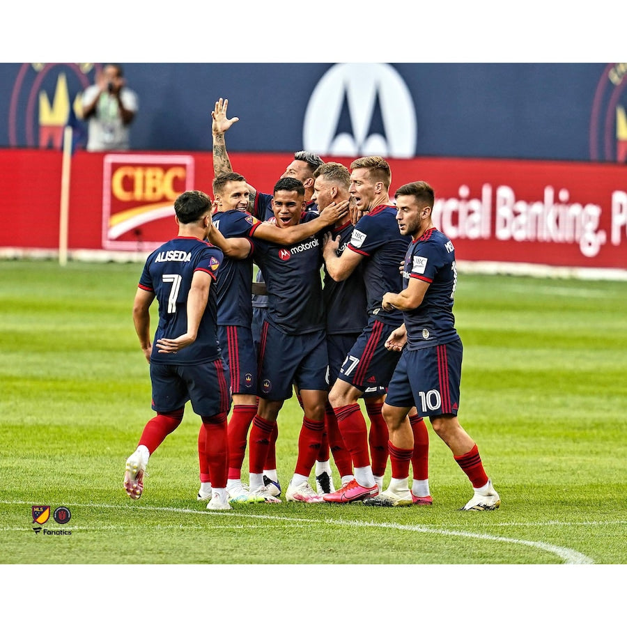 Fabian Herbers Chicago Fire Unsigned Goal Celebration in Win vs. FC Cincinnati Photograph