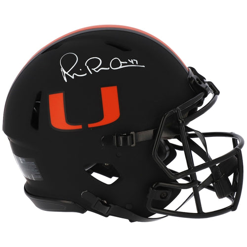 Michael Irvin Miami Hurricanes Autographed Riddell Eclipse Speed Authentic Helmet