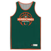 Miami Hurricanes Team-Issued #35 Green Reversible Jersey from the Basketball Program - Size XL+2