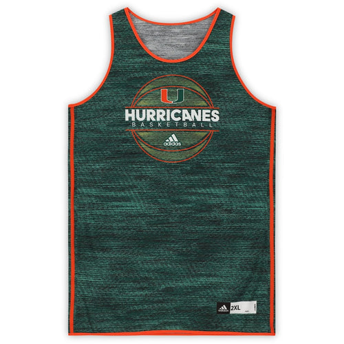 Miami Hurricanes Team-Issued #14 Forest Green Reversible Jersey from the Basketball Program - Size 2XL+4