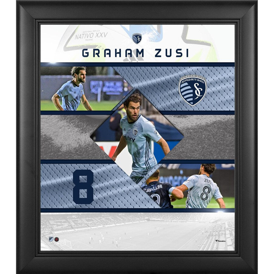 Graham Zusi Sporting Kansas City Framed 15'' x 17'' Stitched Stars Collage