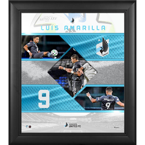 Luis Amarilla Minnesota United FC Framed 15'' x 17'' Stitched Stars Collage