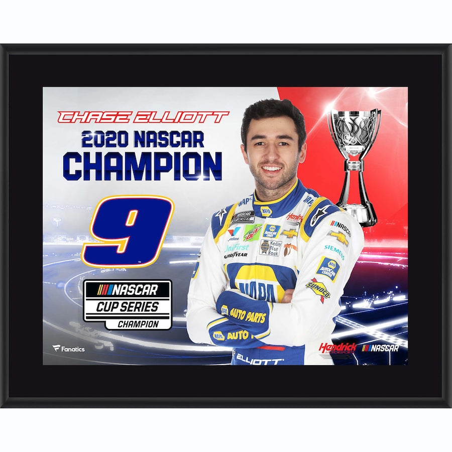 Chase Elliott 10.5'' x 13'' 2020 NASCAR Cup Series Champion Sublimated Plaque